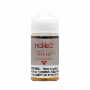 American Patriots Naked 100 60mL e-liquid bottle for vaping