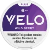 VELO PLUS Nicotine Pouches in a slim tin, showing smokeless and portable design