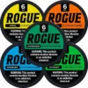 Rogue Wintergreen 6mg Nicotine Pouches in a slim tin, showing smokeless, portable design